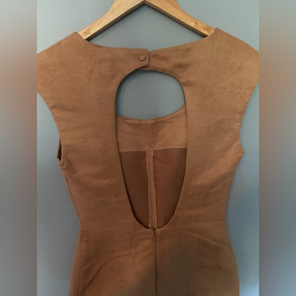 FINDERS KEEPERS Faux Suede Mini Dress size 4 - Picture 6 of 7